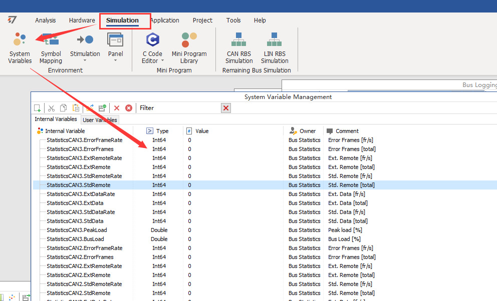TSMaster Quick Start (1) - System Variables