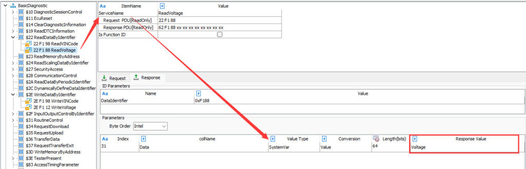 Flexible Application of System Variables in TSMaster Diagnostic Module